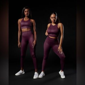 Buffbunny plum purple Rebel Venom Leopard leggings.